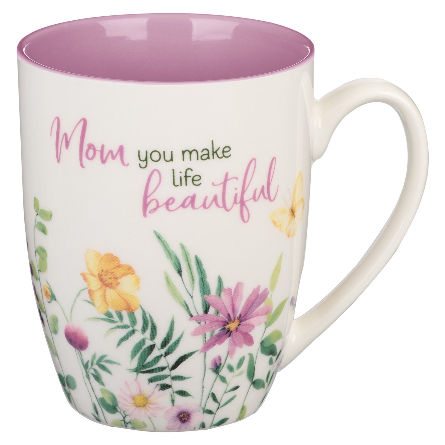 Mug-Mom  You Make Life Beautiful-Floral Garden (MUG862)