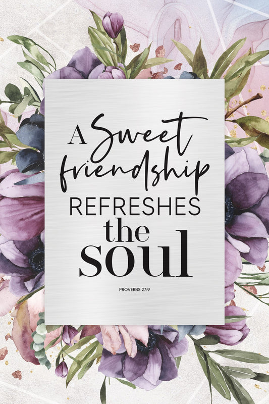 Plaque-Renew My Soul-A Sweet Friendship (6 x 9)