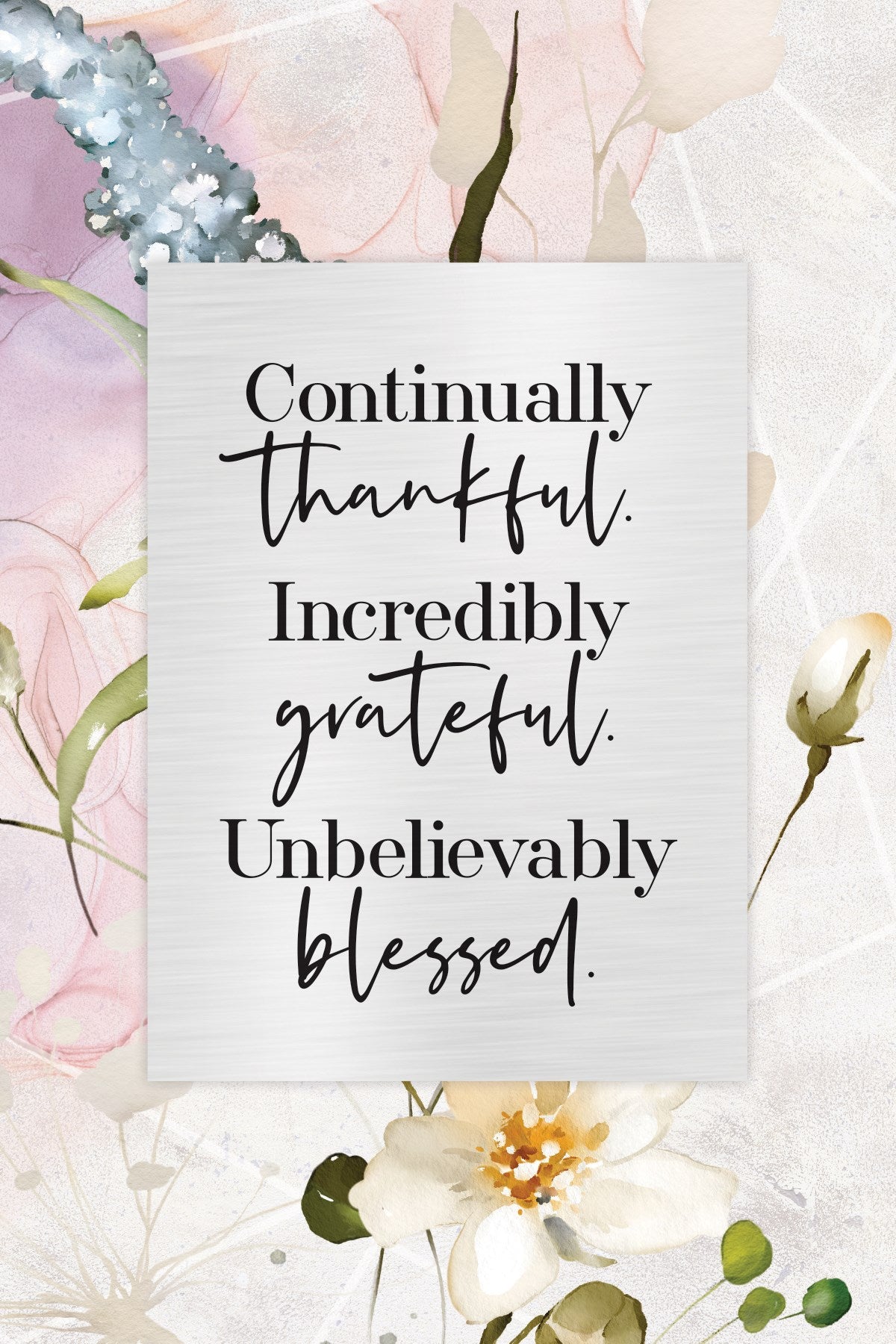 Plaque-Renew My Soul-Continually Thankful (6 x 9)