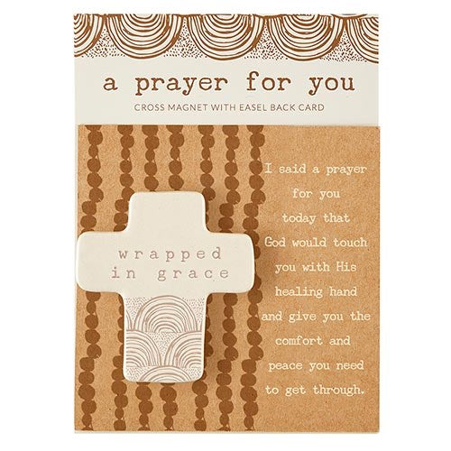 Prayer For You Magnet w/Easel Back Card-Healing (4" SQ)