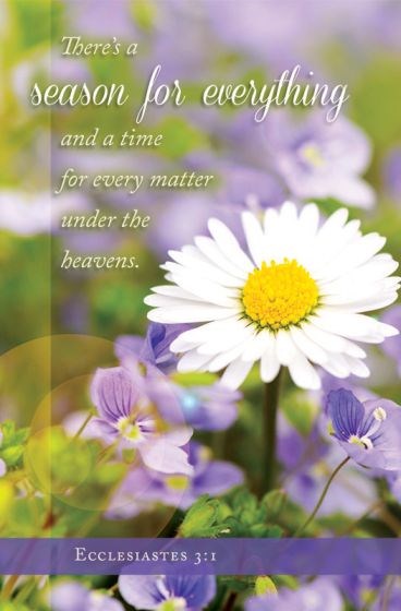 Bulletin-There's A Season For Everything (Ecclesiastes 3:1) (Pack Of 100)