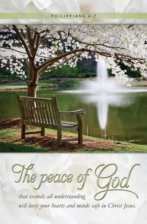 Bulletin-The Peace Of God That Exceeds All Understanding (Philippians 4:7  CEB) (Pack Of 100)