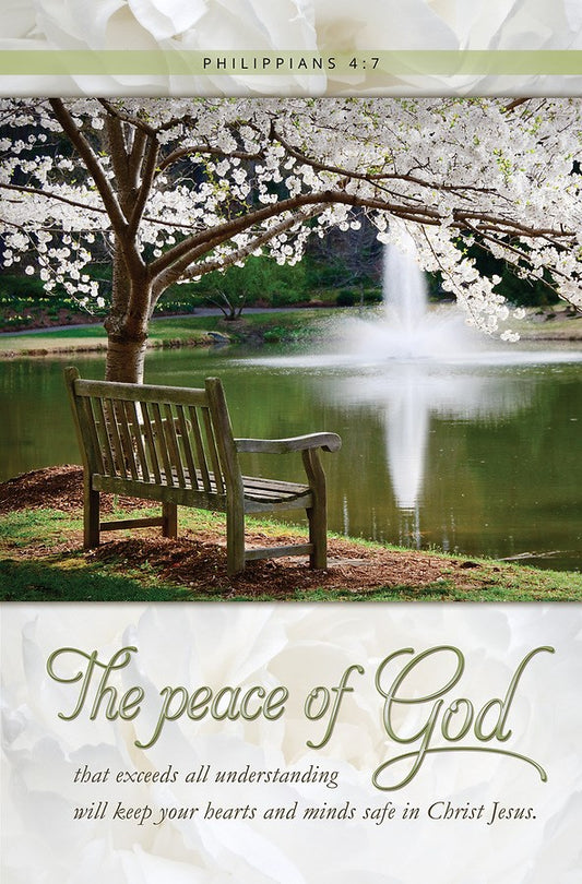 Bulletin-The Peace Of God That Exceeds All Understanding (Philippians 4:7  CEB) (Pack Of 100)