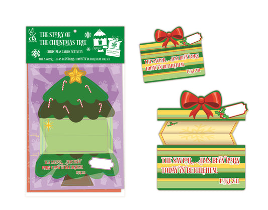 Childrens Christmas Cards Activity (2 Pack)