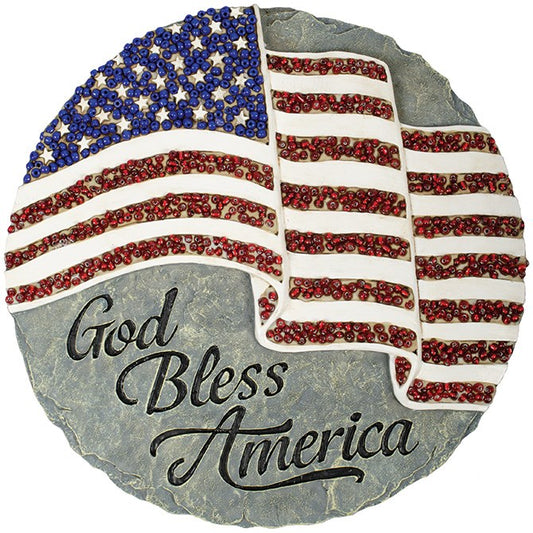 Garden Stone-Beadworks-God Bless America (9.25")