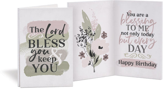 Keepsake Card-The Lord Bless You (8" x 6")