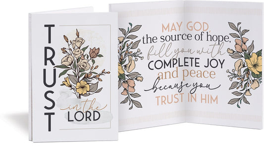Keepsake Card-Trust In The Lord (8" x 6")