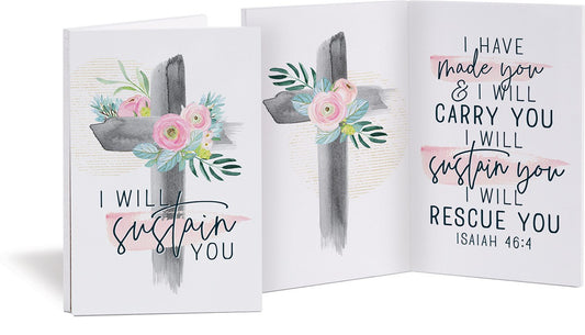 Keepsake Card-I Will Sustain You (8" x 6")