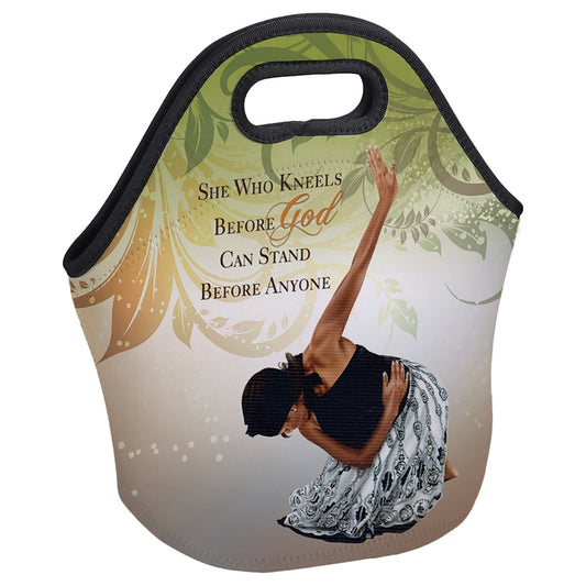 Insulated Lunch Bag-She Who Kneels (11.5"W x 12"H x 6.75"D)