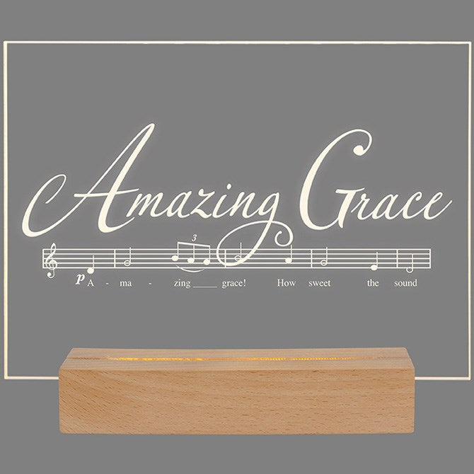 Sign-LED-Amazing Grace (6.5" X 7.75" x 1.75") (Pack Of 2)