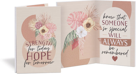 Keepsake Card-Strength For Today Hope For Tomorrow (8" x 6")