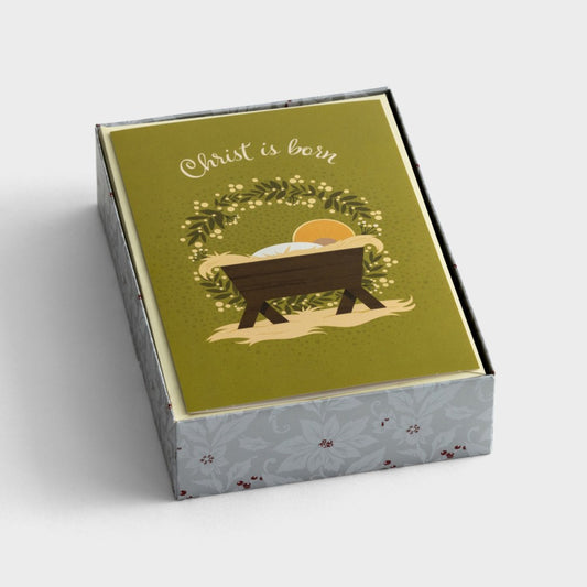 Card-Boxed-Christmas-Christ Is Born (Box Of 18) (2024)