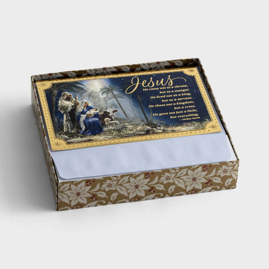 Card-Boxed-Christmas-Dona Gelsinger-Jesus Nativity (Box Of 18) (2024)