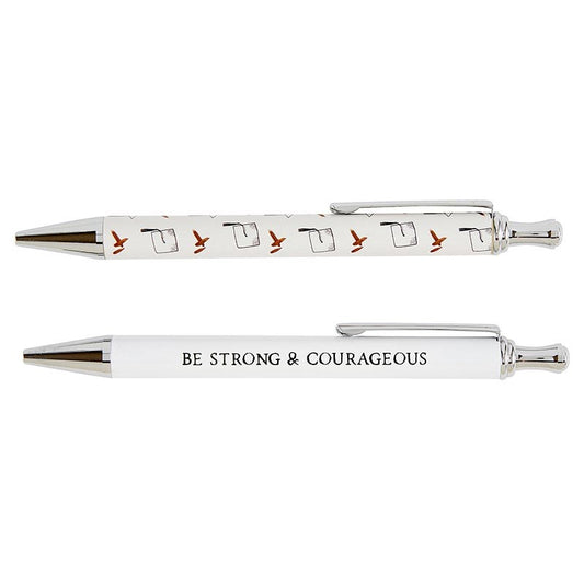 Pen Set-Be Strong & Courageous (Set Of 2)