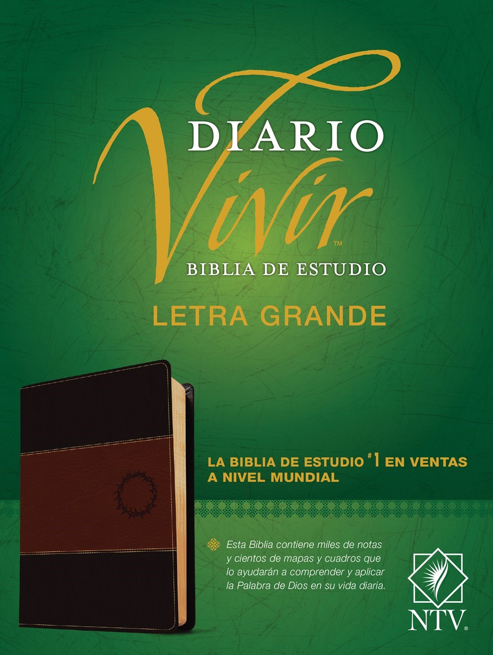 NTV Biblia de Estudio del Diario Vivir/Letra Grande (NLT Life Application Study Bible/Large Print)-Black /Brown LL