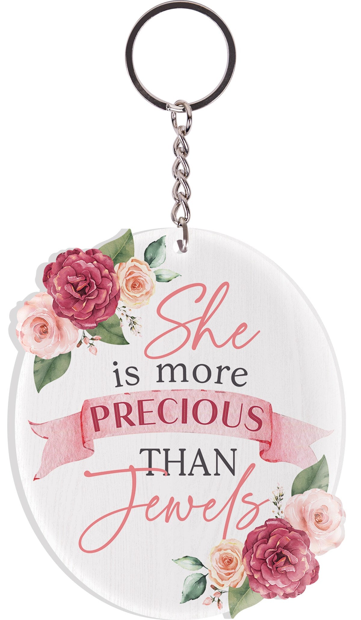 Key Chain-She Is More Precious Than Jewels