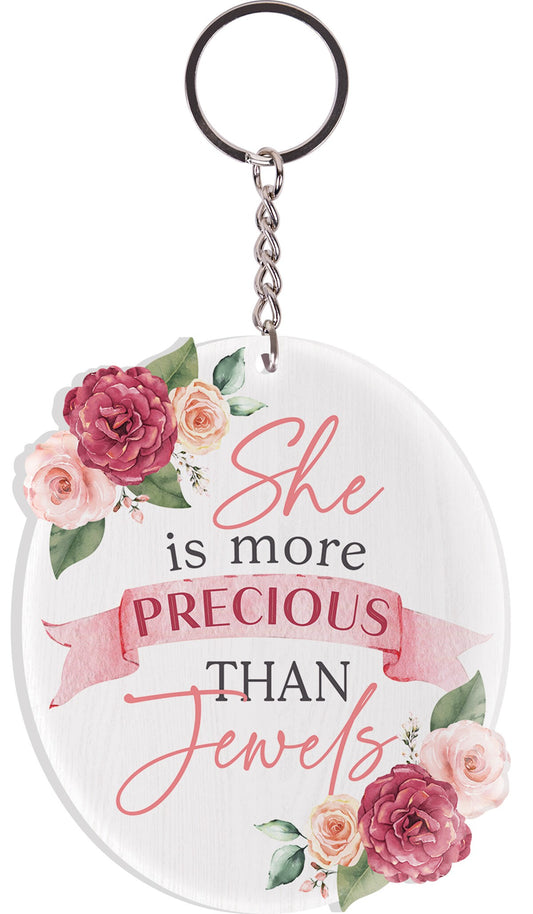 Key Chain-She Is More Precious Than Jewels