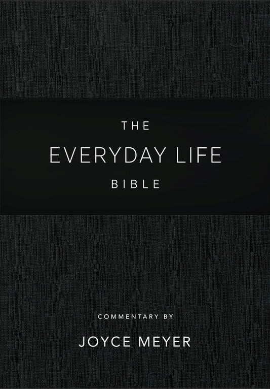 Amplified The Everyday Life Bible-Black LeatherLuxe