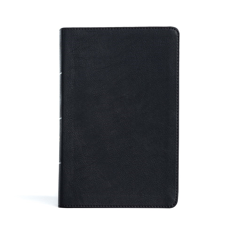CSB Large Print Personal Size Reference Bible-Black LeatherTouch Indexed