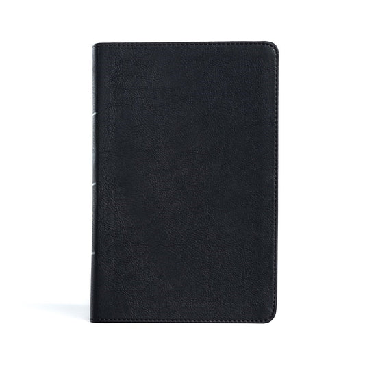 CSB Large Print Personal Size Reference Bible-Black LeatherTouch Indexed