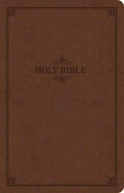 KJV Thinline Bible (Value Edition)-Brown LeatherTouch