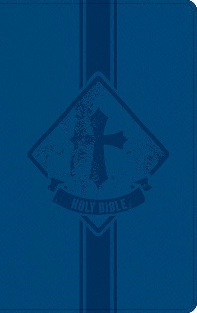 KJV Kids Bible  Thinline Edition-Navy LeatherTouch