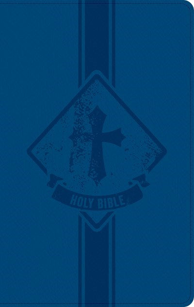 KJV Kids Bible  Thinline Edition-Navy LeatherTouch