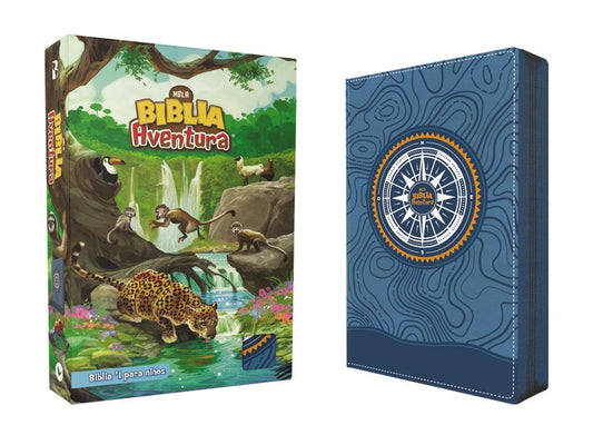 NBLA Adventure Bible (Biblia Aventura)-Blue Leathersoft