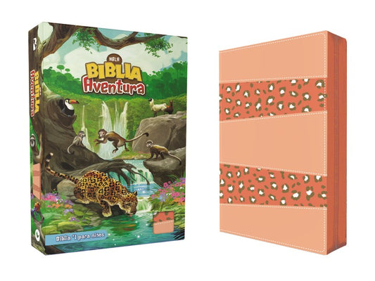 NBLA Adventure Bible (Biblia Aventura)-Coral Leathersoft