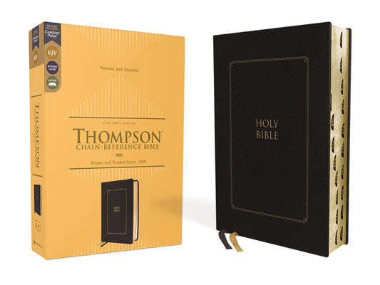 KJV Thompson Chain-Reference Bible (Comfort Print)-Black Leathersoft Indexed