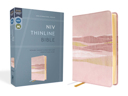 NIV Thinline Bible (Comfort Print)-Pink Leathersoft