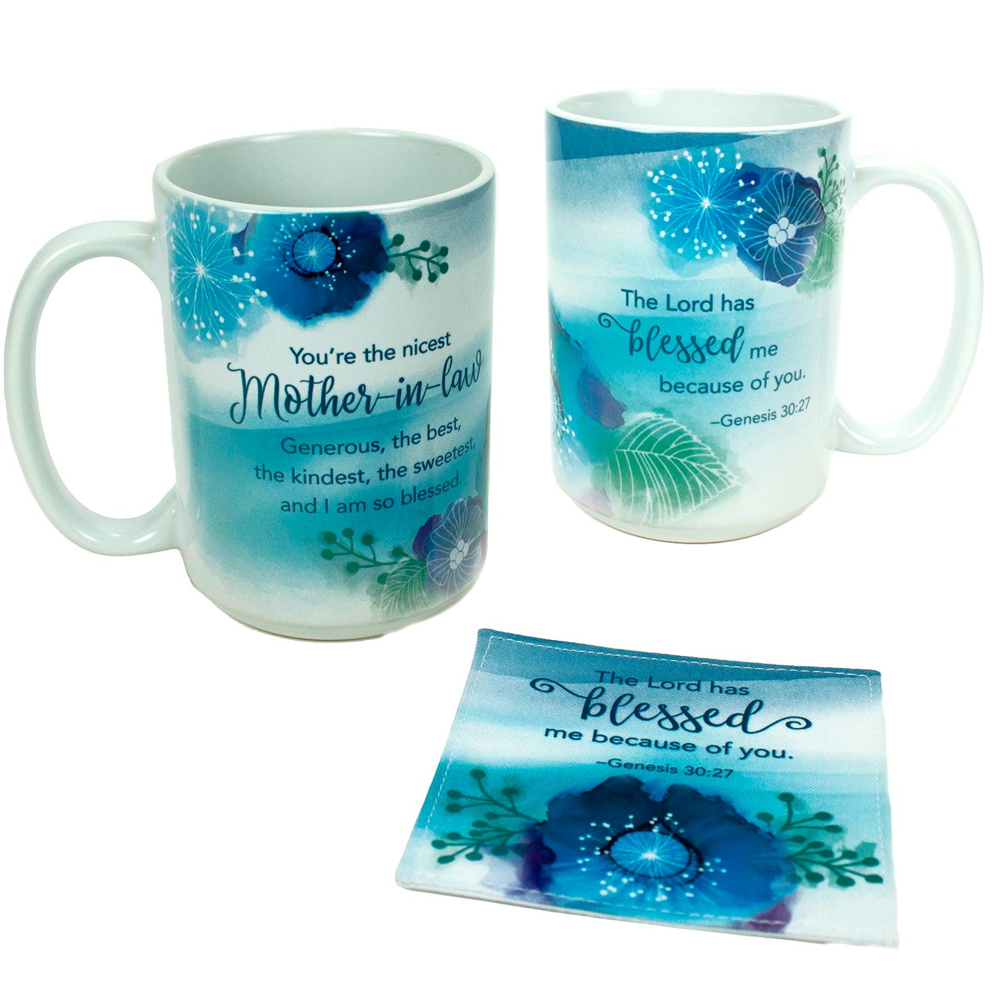 Mug w/Fabric Coaster-Mother-In-Law (15 Oz)