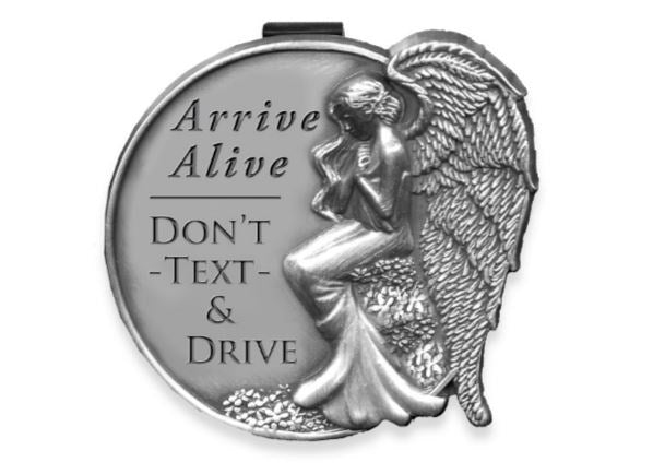 Visor Clip-Arrive Alive Don't Text And Drive