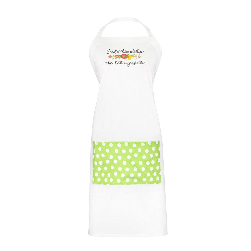 Apron-Food & Friendship (32.75" x 27.5")