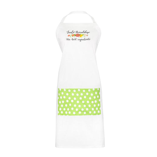 Apron-Food & Friendship (32.75" x 27.5")