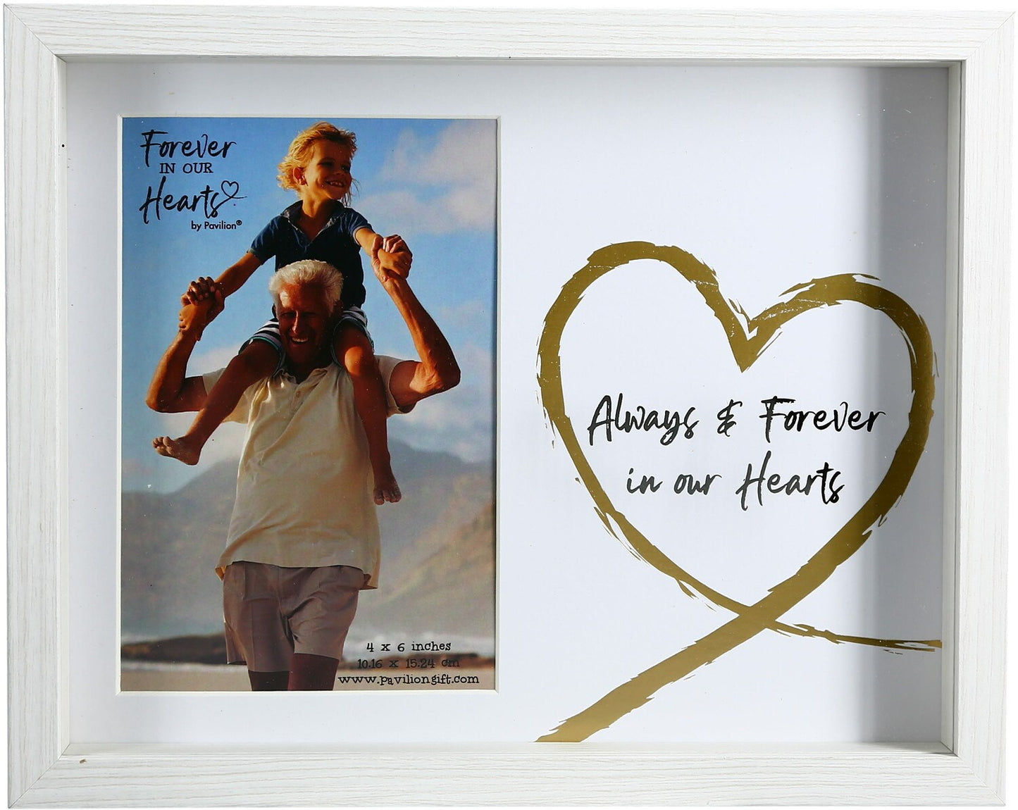 Frame-Shadowbox -Always & Forever In Our Hearts (Holds 6 x 4 Photo) (9.5 x 7.5)