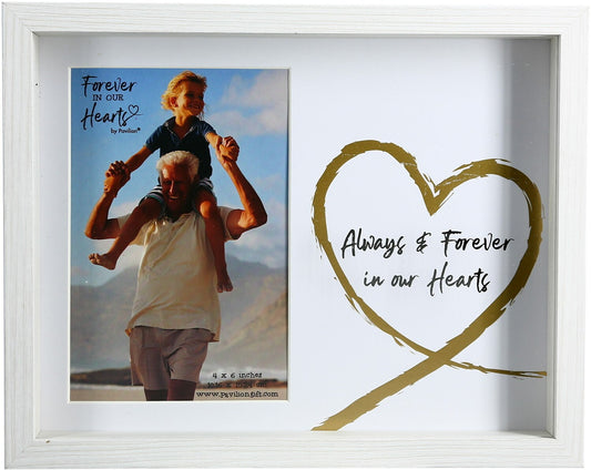 Frame-Shadowbox -Always & Forever In Our Hearts (Holds 6 x 4 Photo) (9.5 x 7.5)