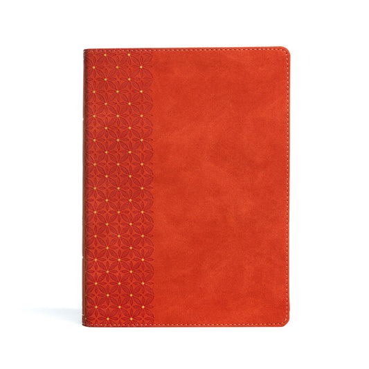 CSB Study Bible-Coral LeatherTouch Indexed