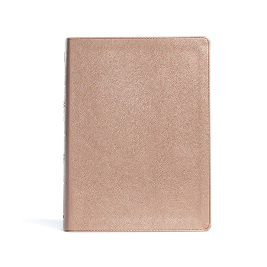 CSB Study Bible-Rose Gold LeatherTouch