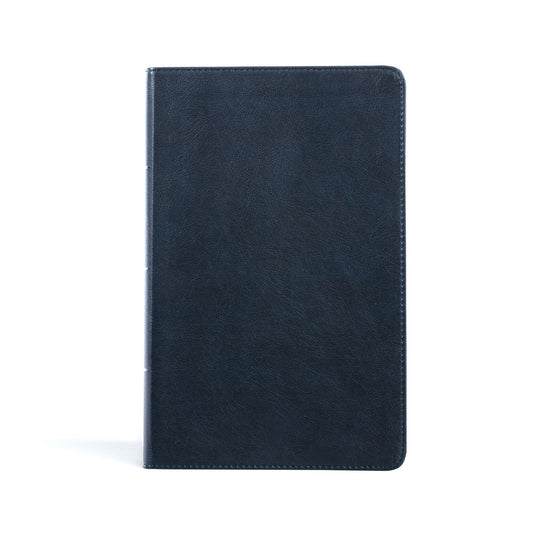 CSB Single-Column Personal Size Bible-Navy LeatherTouch