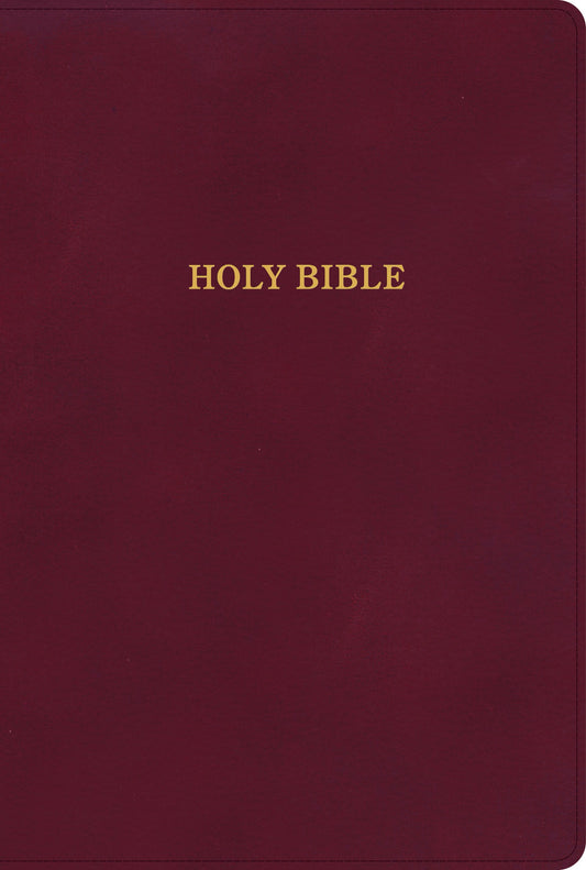 KJV Large Print Thinline Bible-Burgundy LeatherTouch