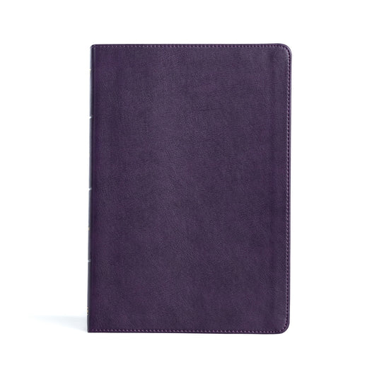 KJV Large Print Thinline Bible-Plum LeatherTouch