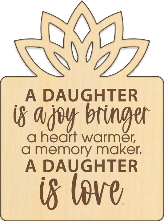 Magnet-Wood Workz-A Daughter (3" x 4")