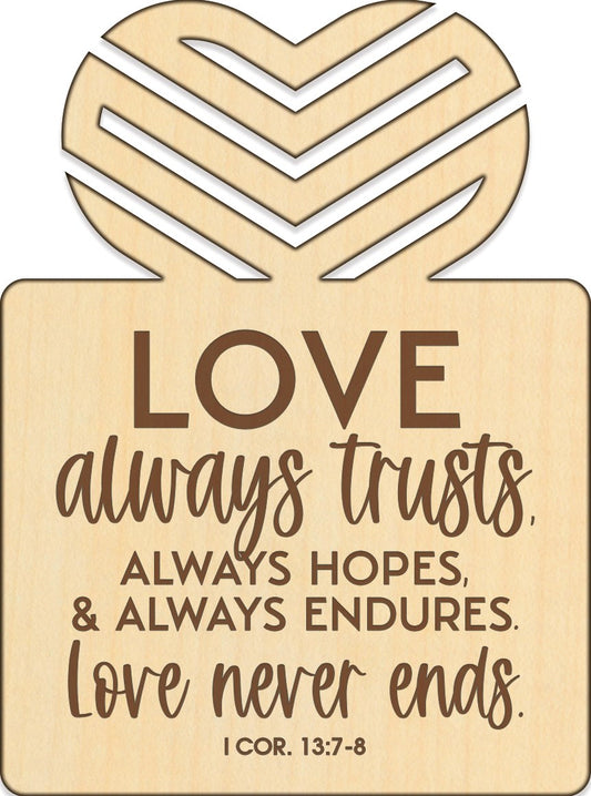 Magnet-Wood Workz-Love Always (3" x 4")