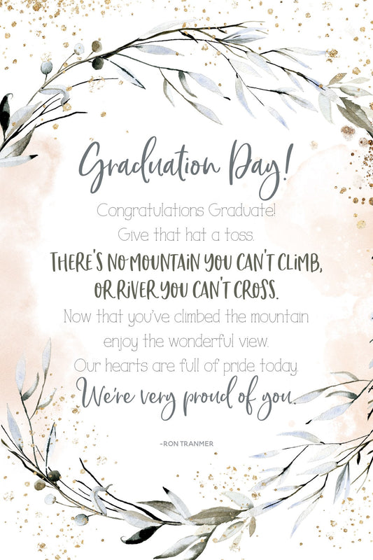 Plaque-Heaven Sent-Graduation Day (6 x 9)