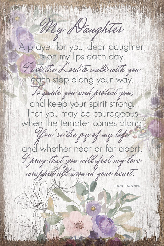 Plaque-Timeless Sentiments-My Daughter (6 x 9)