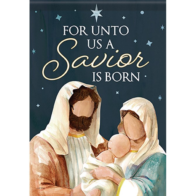 Flag-Garden-Dura Soft-A Savior Is Born (12.5" x 18")