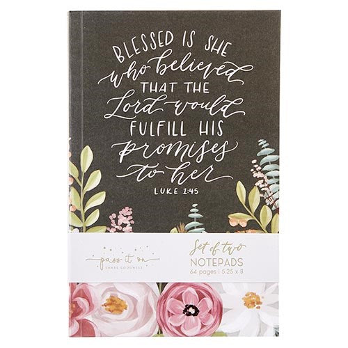 Notebook Set-Luke 1:45/2 Timothy 4:17 (Set Of 2)