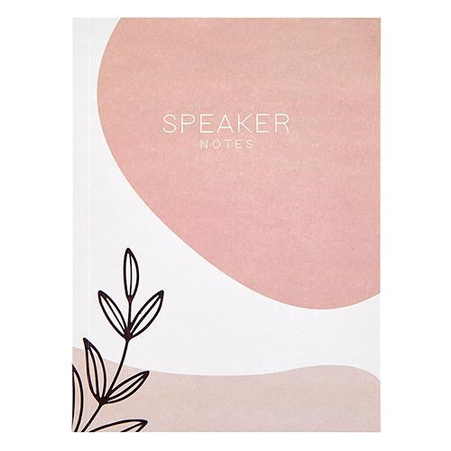 Speaker Notes-Coral (6" x 8")