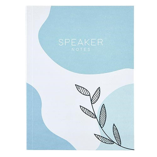 Speaker Notes-Teal (6" x 8")